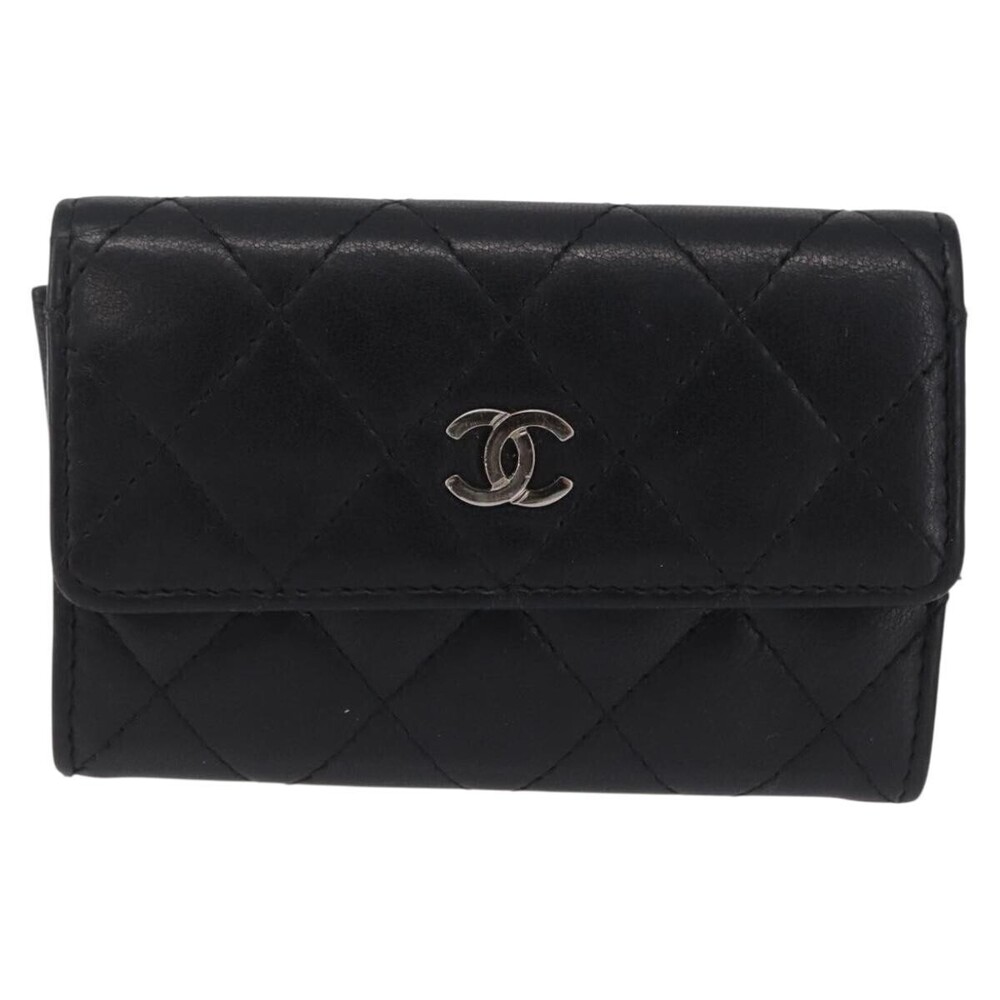 Chanel CC Flap Card Case Quilted Lambskin